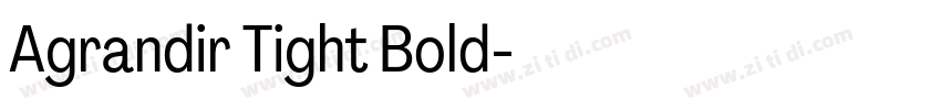 Agrandir Tight Bold字体转换 Agrandir Tight Bold字体转换